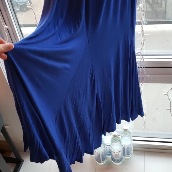 Ultramarine Blue Maxi Dress with Cutout Back - Picture 3 of 3